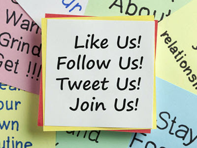 Like us! Follow us! Tweet us! Join us!