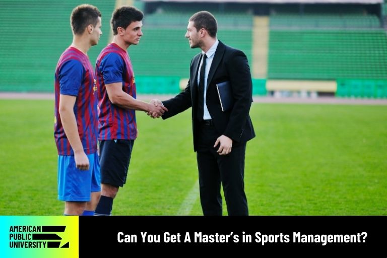 sports management professional with soccer players
