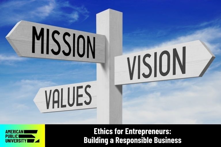 ethical terms on street sign