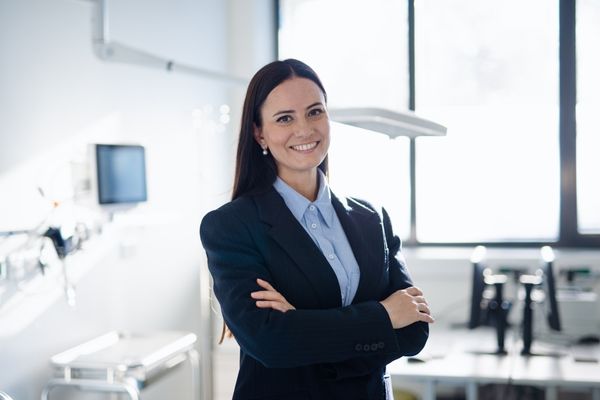 Hospitality Manager in office