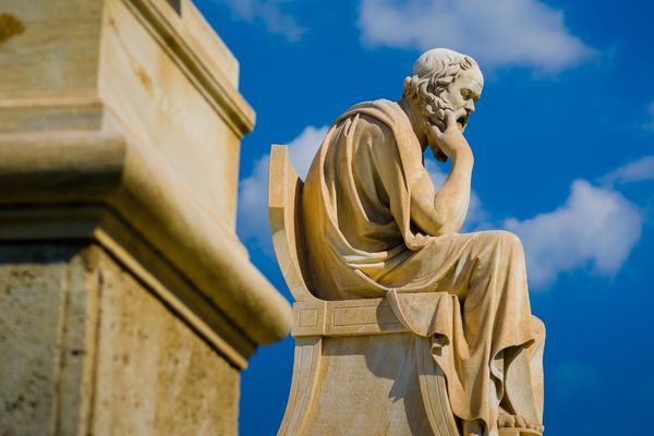 philosophy figure Plato statue
