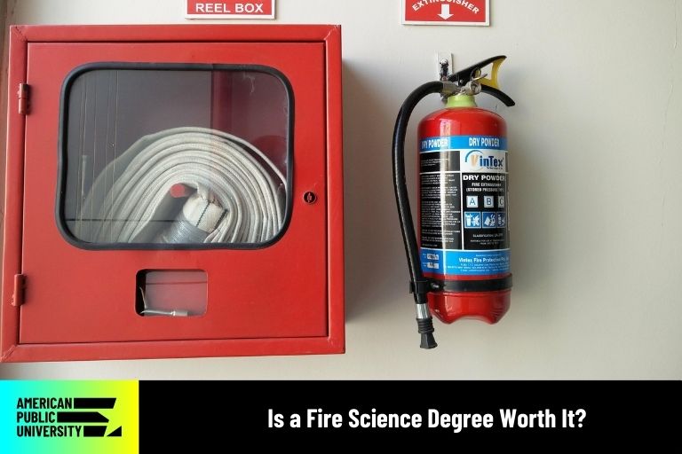 fire hose and extinguisher on wall