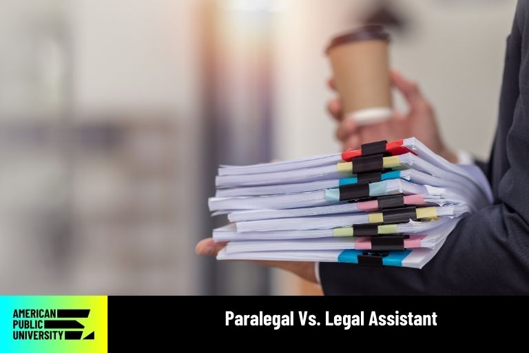 paralegal-vs-legal-assistant paralegal documents being held by legal assistant