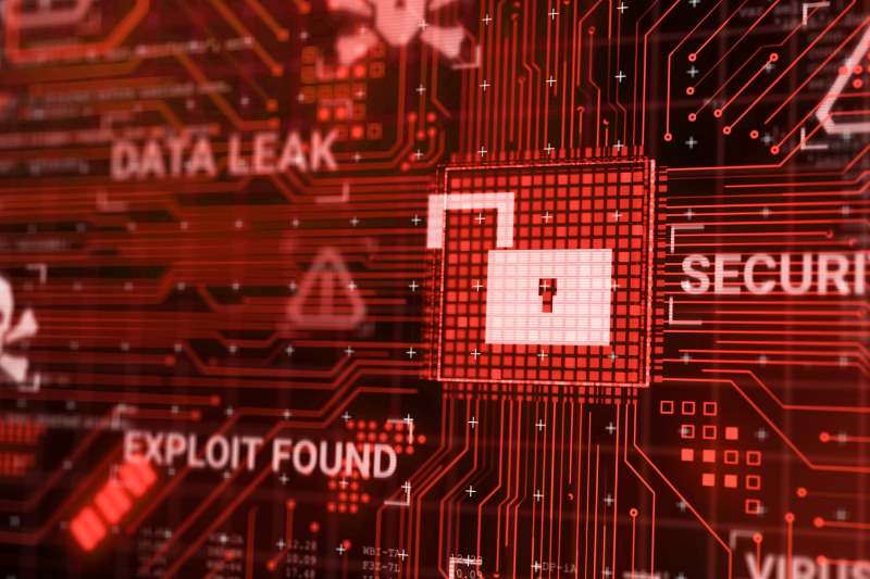 penetration testing security lock on computer screen