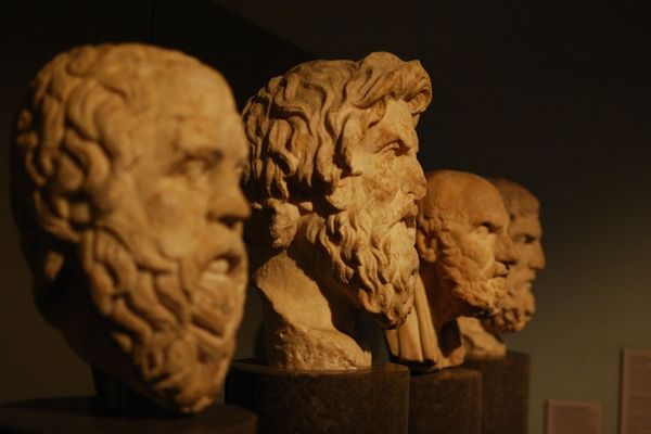 philosophy degree foundational figures sculptures
