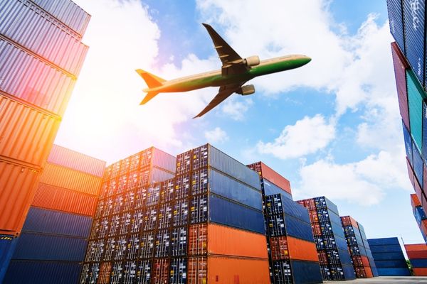 logistics manager coordinating air transportation