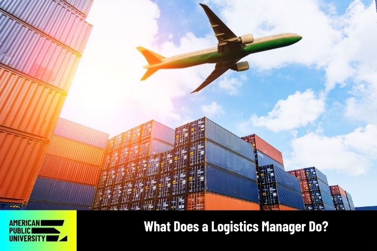 what-does-a-logistics-manager-do logistics manager coordinating air transport