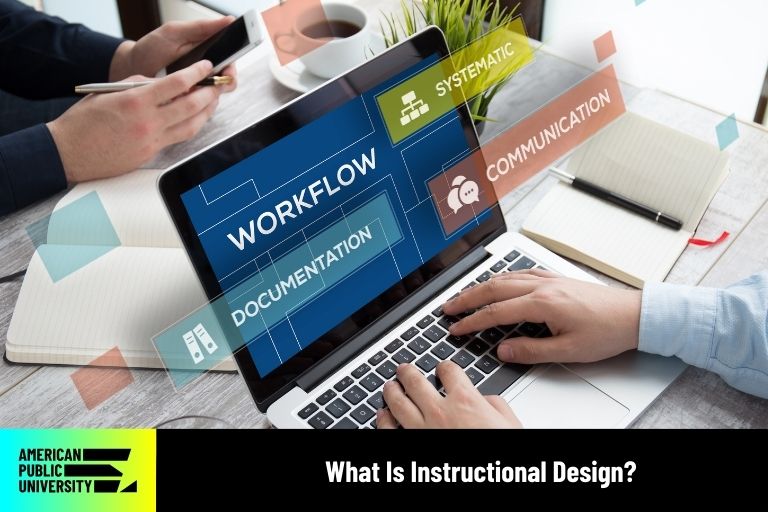 instructional designer working on laptop