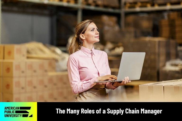 supply chain manager surveys warehouse